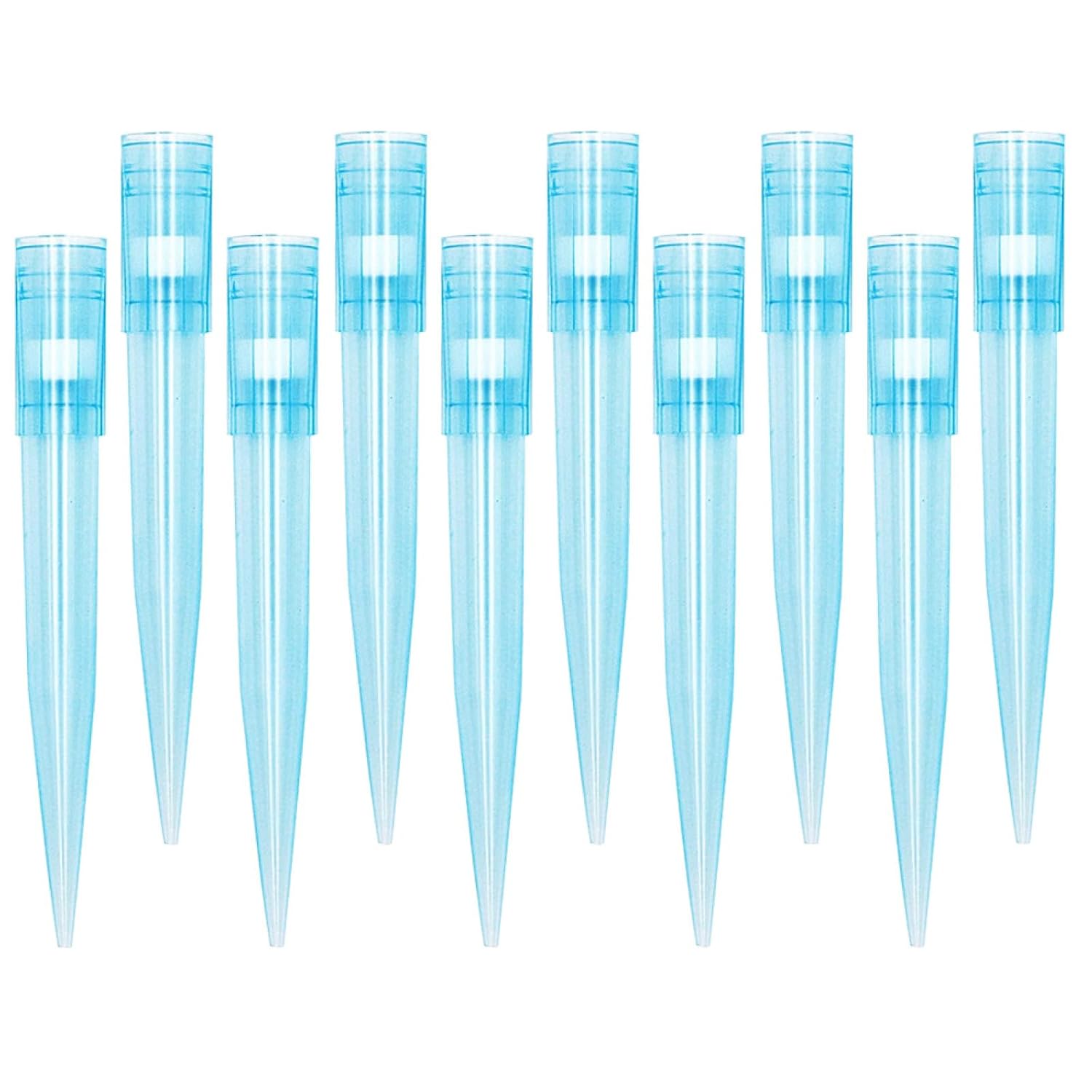 PartyKindom 500pcs Universal 1ml Scientific Liquid Pipette Tips with Filter, Standard Pipettor Tips for Laboratory Experiments and Medical Research