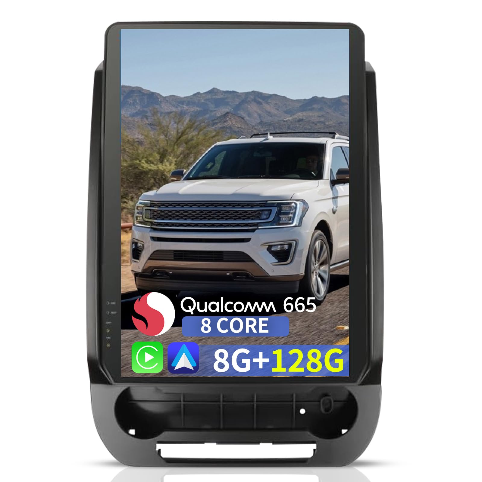 Qualcomm 128G ROM Android 11 Car Radio for Ford Expedition Limited 2018-2023 Stereo Replacement Head Unit 14.4 Inch Carplay Android Auto Navigation