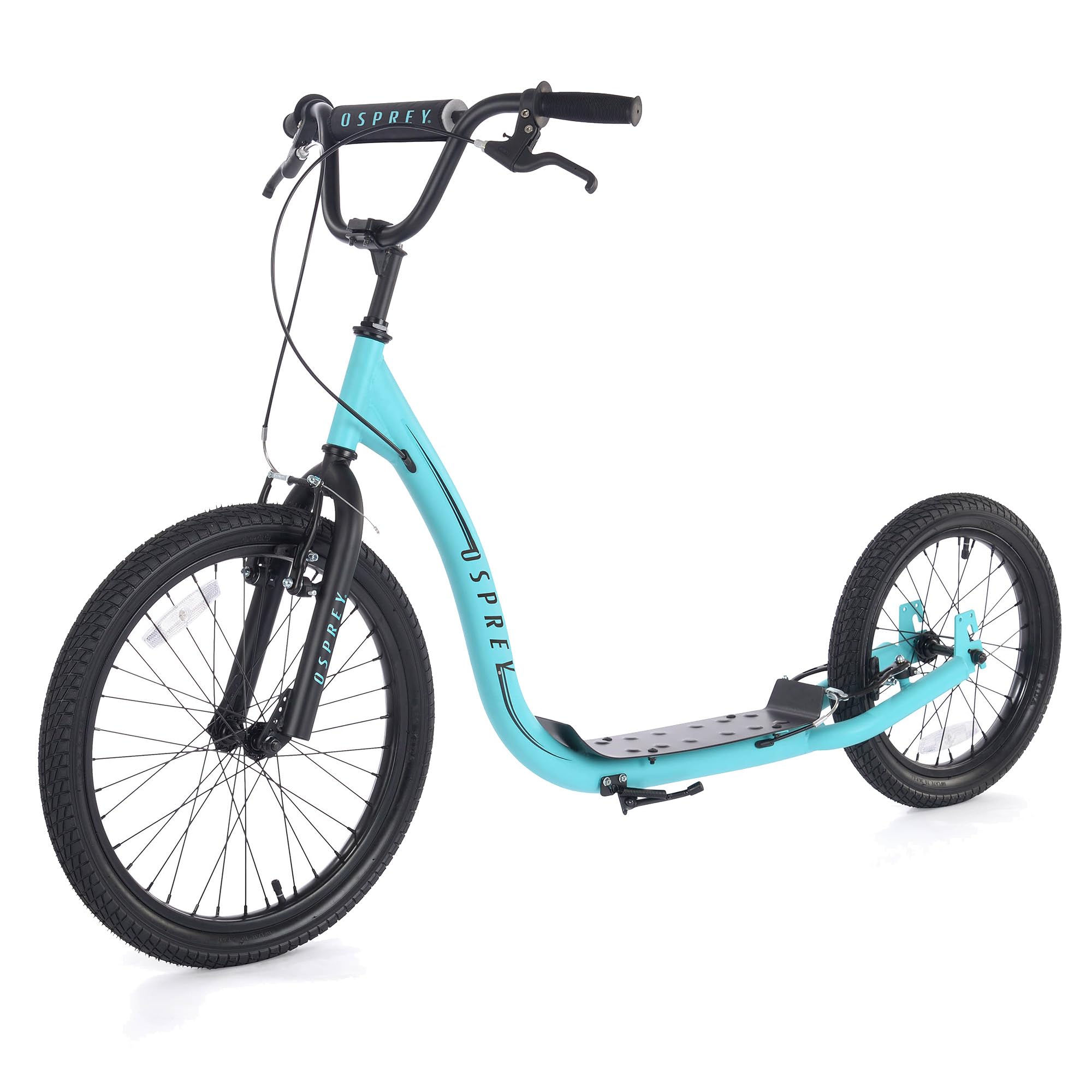 Osprey BMX Stunt Scooter | Adults Teens Kick Scooter with Big Wheels and Adjustable Handlebars for Off-Roading, Multiple Colours
