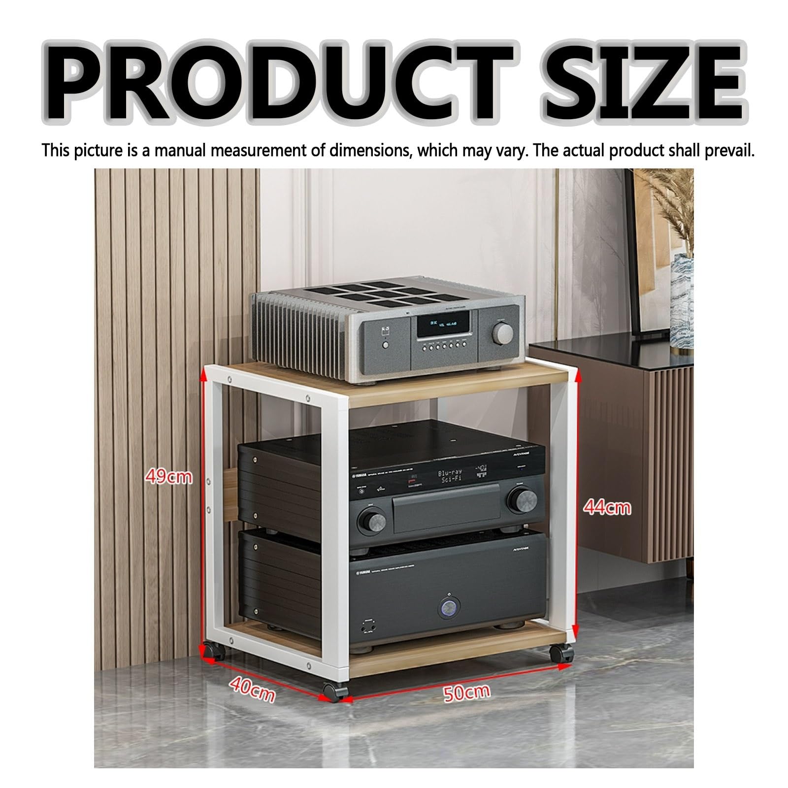 Moderno supporto per proiettore per camera da letto multistrato per soggiorno mensola girevole con supporto per amplificatore di archiviazione multimediale audio-video home theater