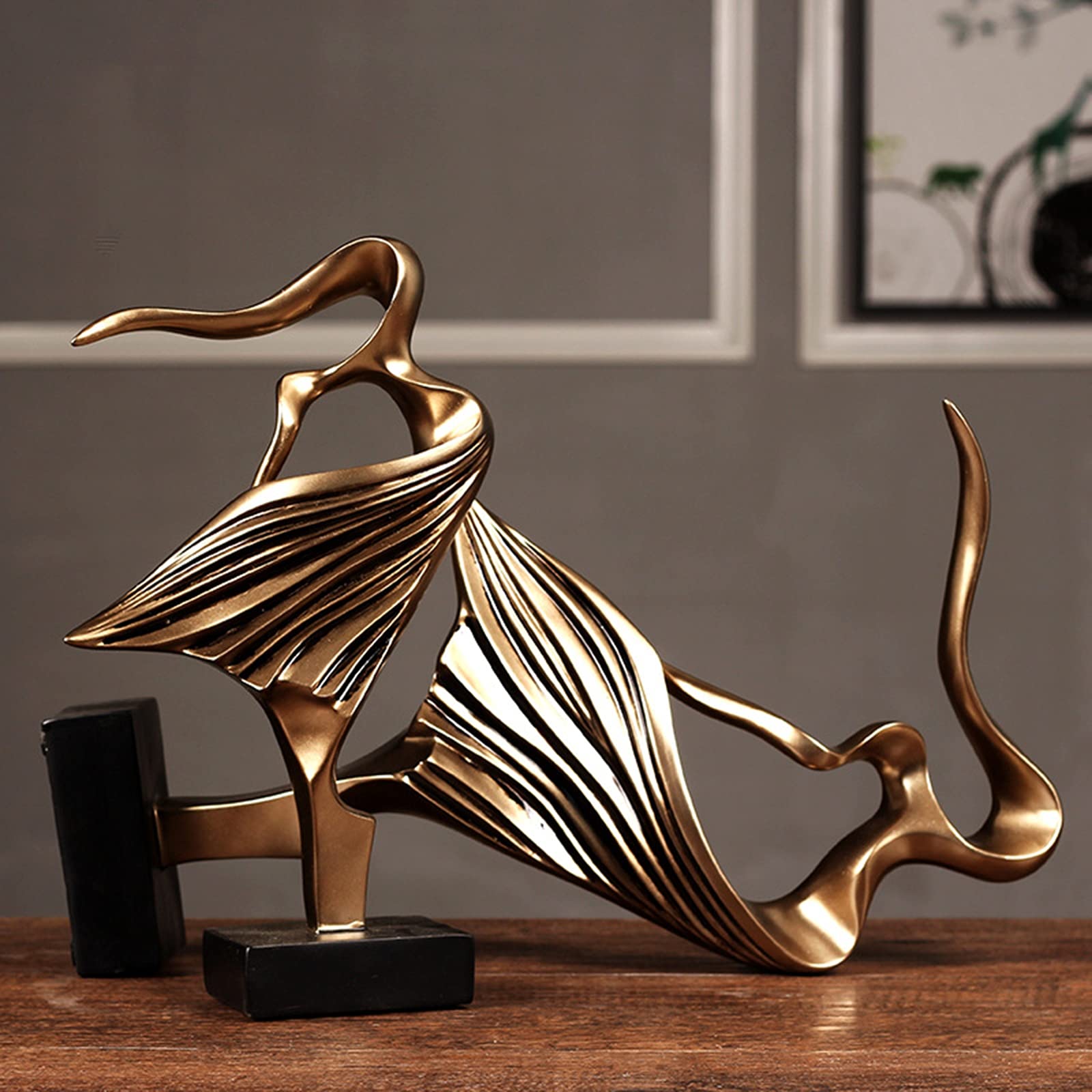 Bronze Skulptur,Paar Statue Und Skulpturen Antik Verzierung Für Möbel Mini Artwork Wohnzimmer Decoration Figuren,Double Dance