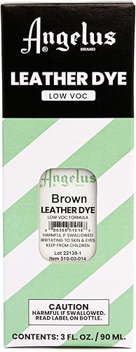 Miniatura 2 de Angelus Tinte para cuero, tinte flexible para cuero, para zapatos, botas, bolsos, manualidades, muebles y más, 3 onzas (marrón)