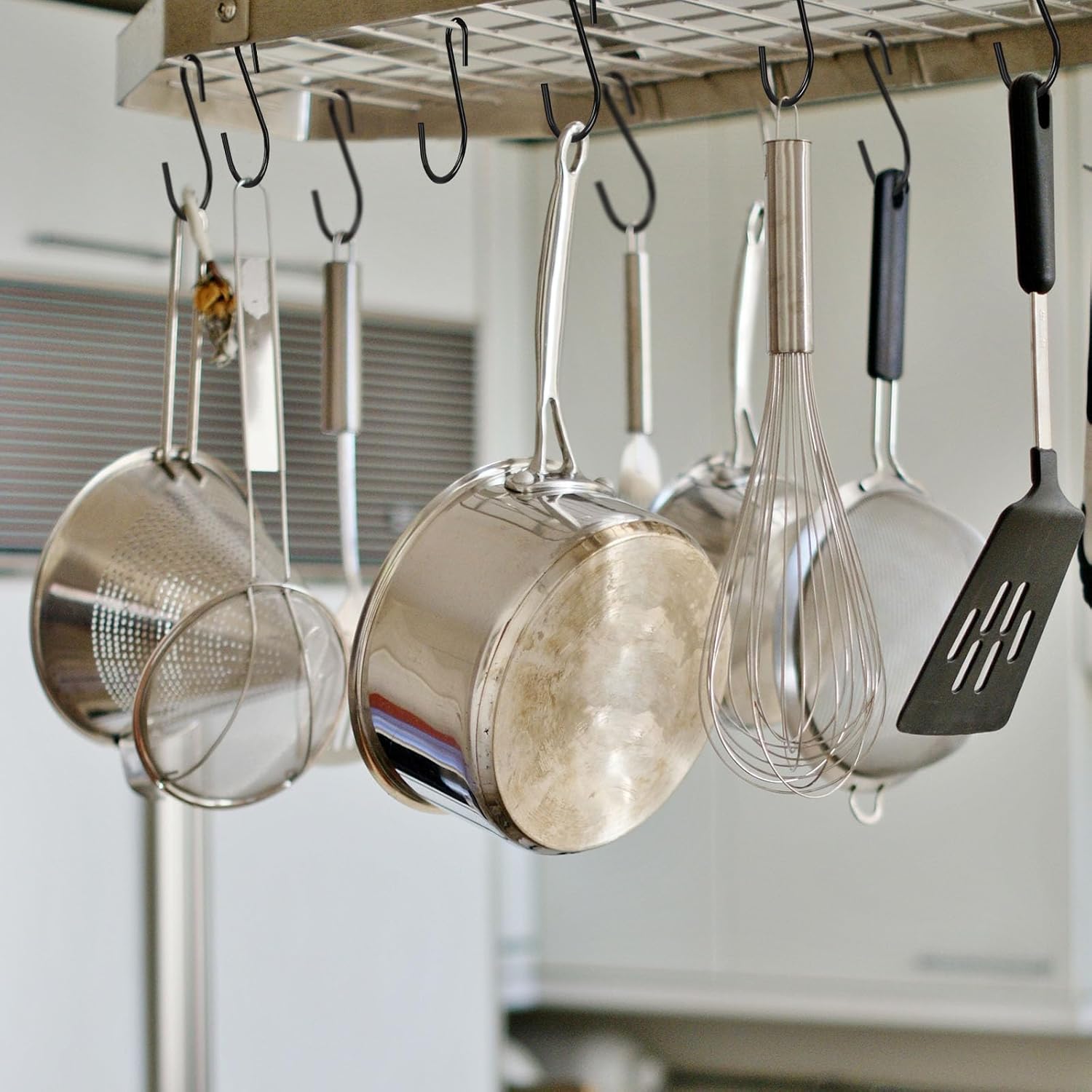 2 Inch Small S Hooks for Hanging, Heavy Duty Black S Hooks,Ornament Hooks for Christmas, 30 Pack Mini S Hooks for Hanging Plants, Necklaces,Pots Pans Mugs Clothes Towels Kitchen Closet Rod Jewelry - Image 4