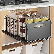 HAMON Telescopic Utensil Drawer, 2 Pack Telescopic Drawer for Utensils, Extendable and Unfolding Kitchen Drawers, No Drilling or Nailing, 24.5 x 37.5 cm (2 x 19 cm Height)