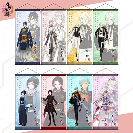 Amazon 刀剣乱舞 ポスター ミニタペストリー 掛ける絵 壁飾り 部屋飾り 膝丸 三日月宗近 今剣 壓切 一期一振 鶴丸国永 加州清光 大和守安定 人気 アニメキャラクター 壁アート 紙ポスター おしゃれ 周辺 ポスターグッズ 加州清光 アニメ 萌えグッズ 通販