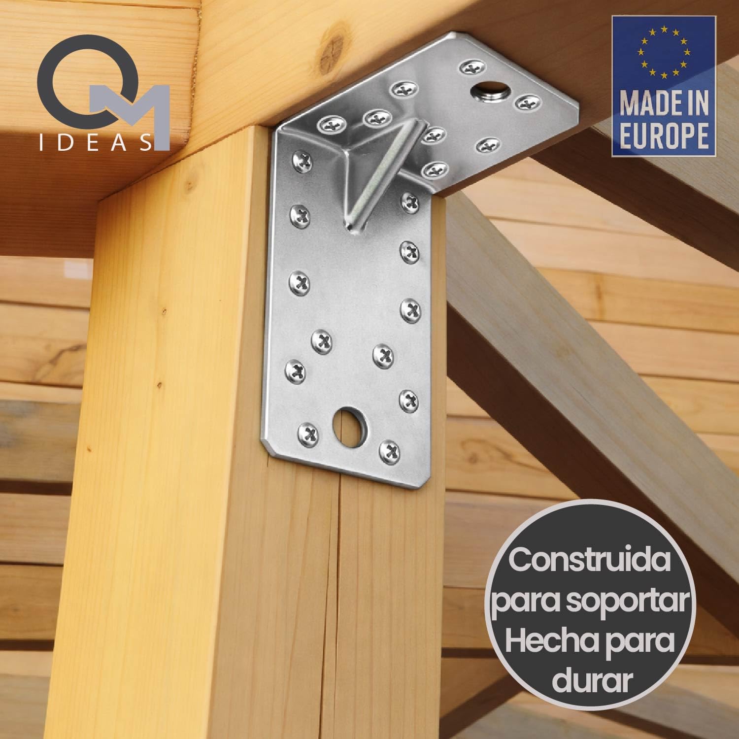12 x Escuadra Metalica De Angulo (90 x 50 x 55 x 2.5) Conector en ángulo Conectores angulares con reborde Angulos Metalicos Galvanizadas