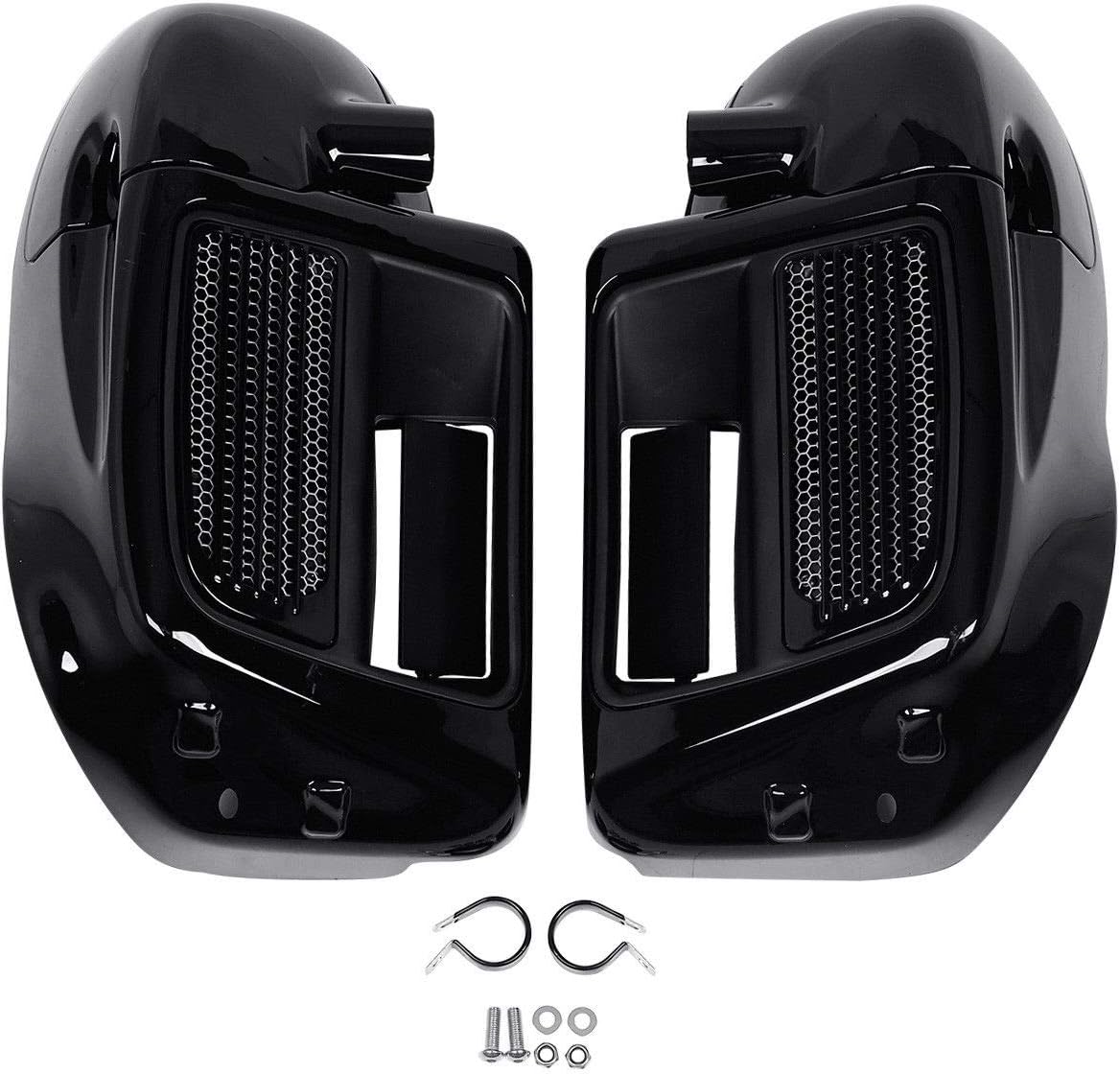 TCT-MOTORPARTS Lower Vented Fairing Kit Fit for Harley Touring W/Water-Cooled Road King FLHR Electra Street Glide FLTR FLHT FLHX 2014-2024 Ultra Classic FLHTCU