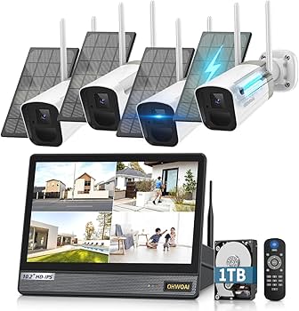 Amazon.co.jp: (ソーラー給電・ダブルアンテナ) OHWOAI ワイヤレス防犯