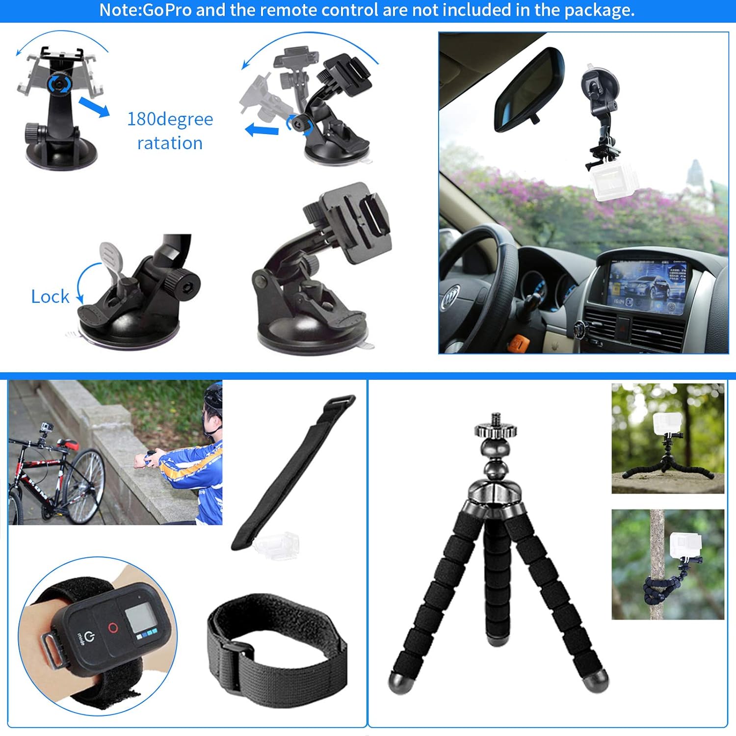 Neewer Upgraded 50 in 1 Action Camera Accessory Kit Compatible with GoPro Hero 11 10 9 8 Max 7 6 5 4 Black GoPro 2018 Session Fusion Silver White Insta360 DJI Action 2 AKASO APEMAN Campark SJCAM