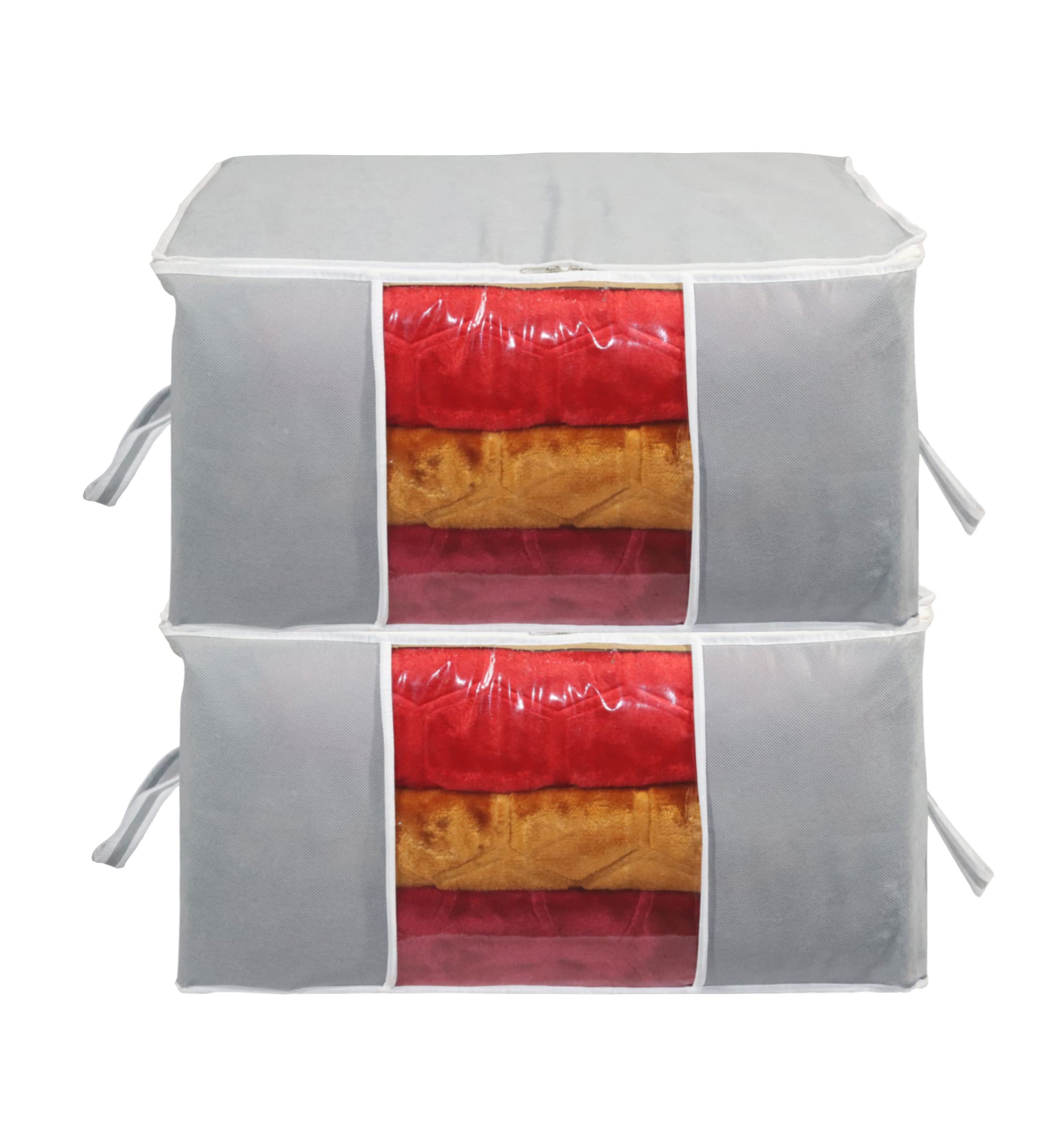 Garments Protector Saree cover/Clothes Storage Bag with Dust Protection Front Clear window & Zip Closure for Multi-Purpose Clothing Storage Bag PK-02-image-46
