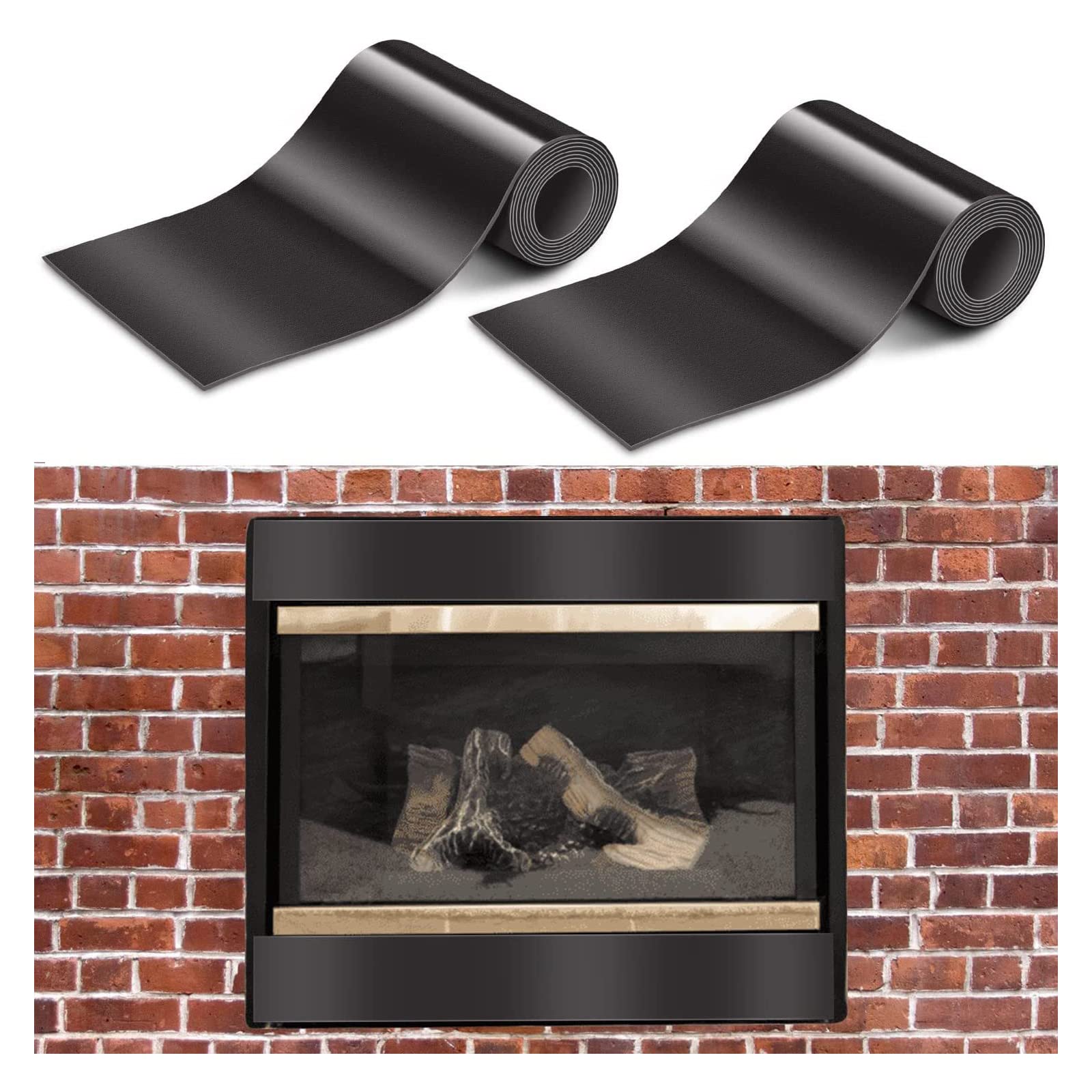 Draft Stopper Set of 2 Stove Dustproof Windproof Accessory Draft Stopper