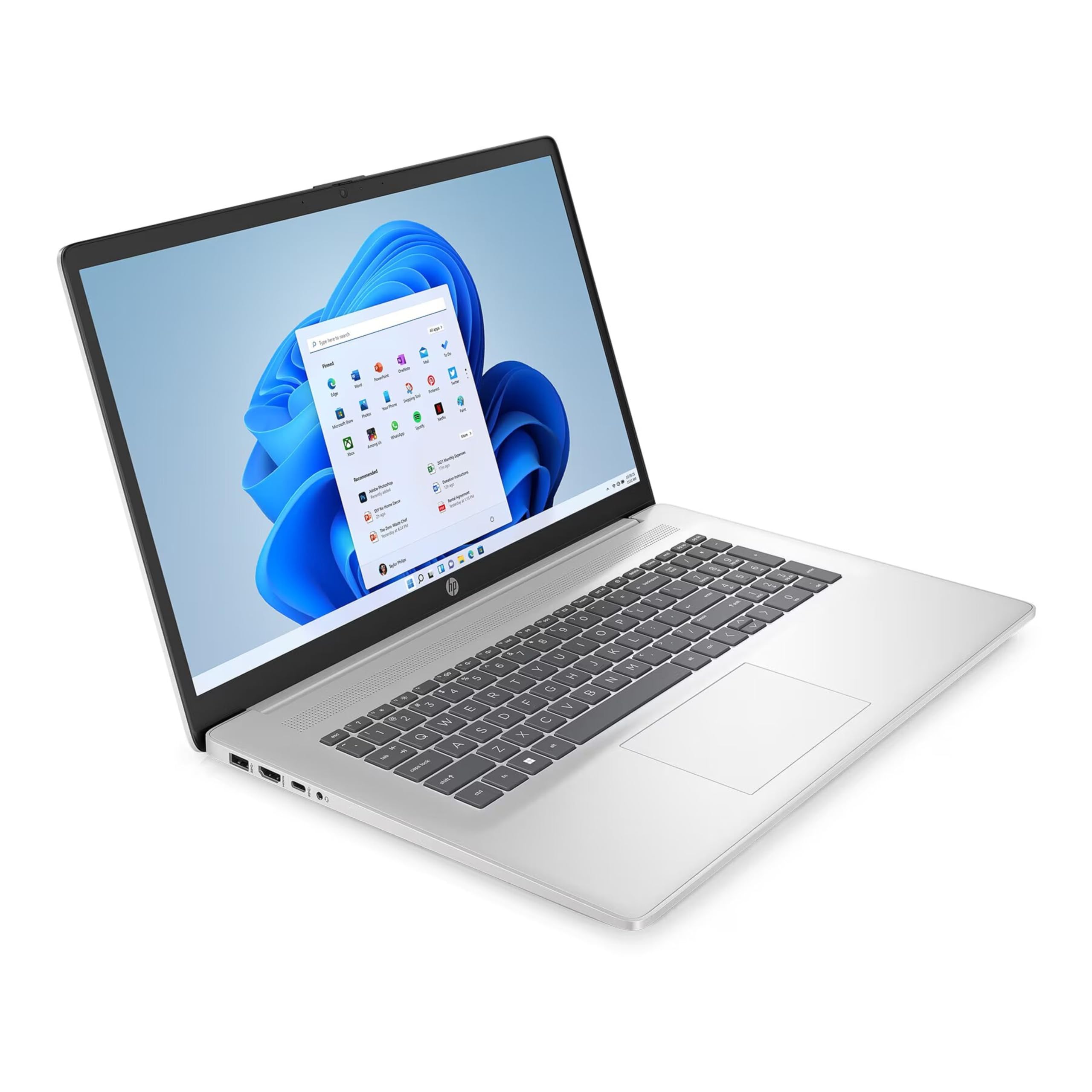 HP Laptop, 17,3 Zoll FHD IPS Display, AMD Ryzen 7 7730U, 8 x 4.50 GHz, 16 GB RAM, 512 GB SSD, AMD Radeon Graphics, Norton 360, Windows 11