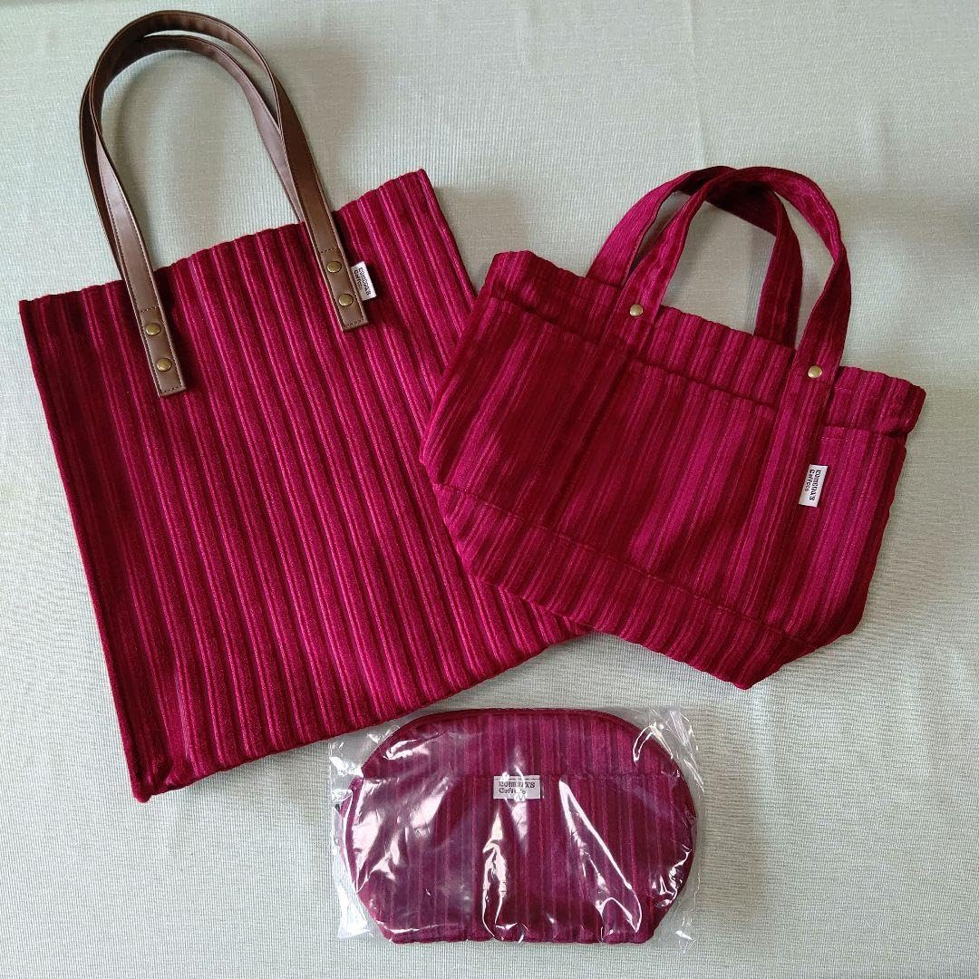 Amazon.co.jp: コメダ珈琲 2024 福袋 縦型バッグ トートバッグ ポーチ