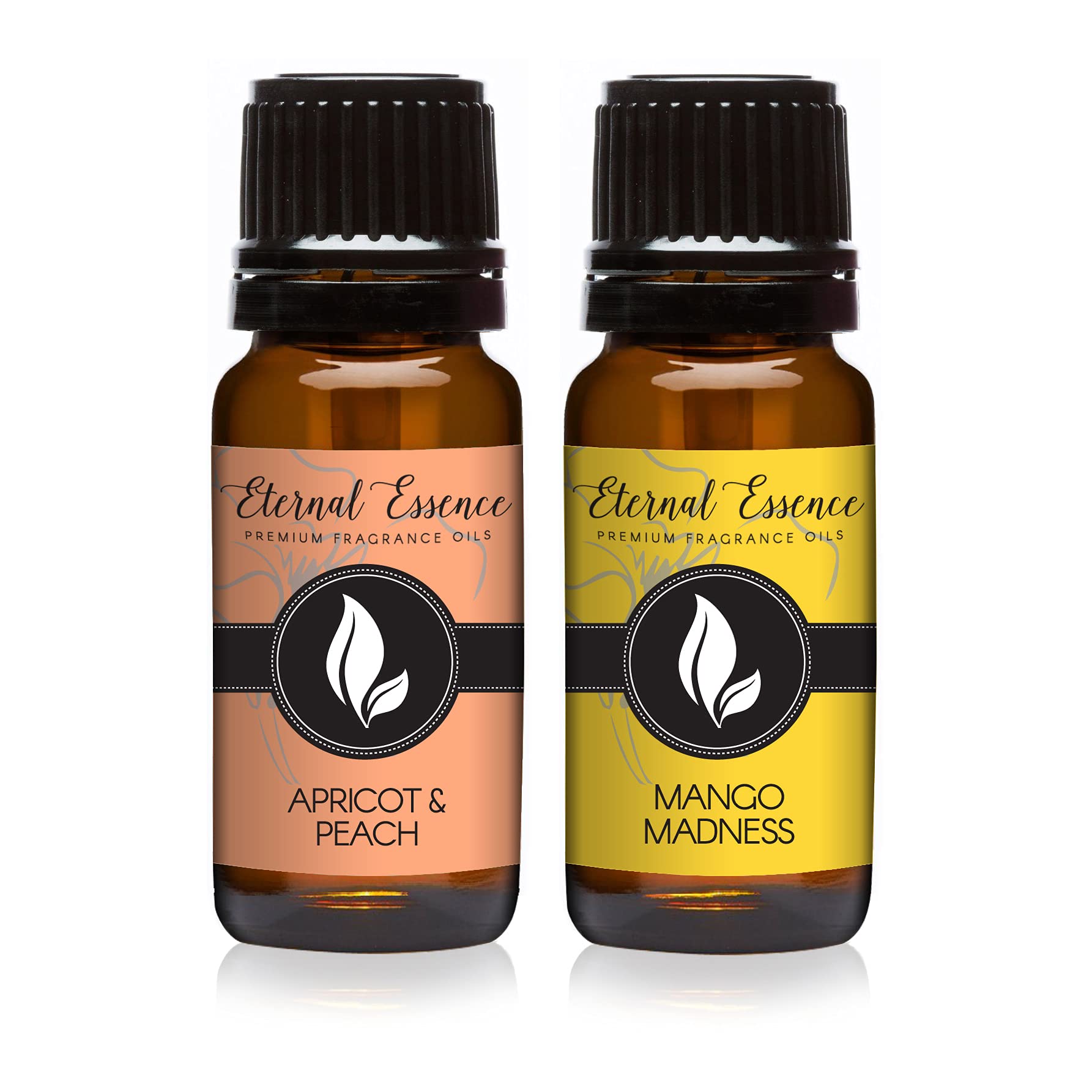 Eternal Essence Oils 2 Pack 10ml Premium Fragrance Oil - Apricot &amp; Peach &amp; Mango - for Candle, Soap Making, Aromatherapy, Diffusers, Home Care, &amp; Humidifiers