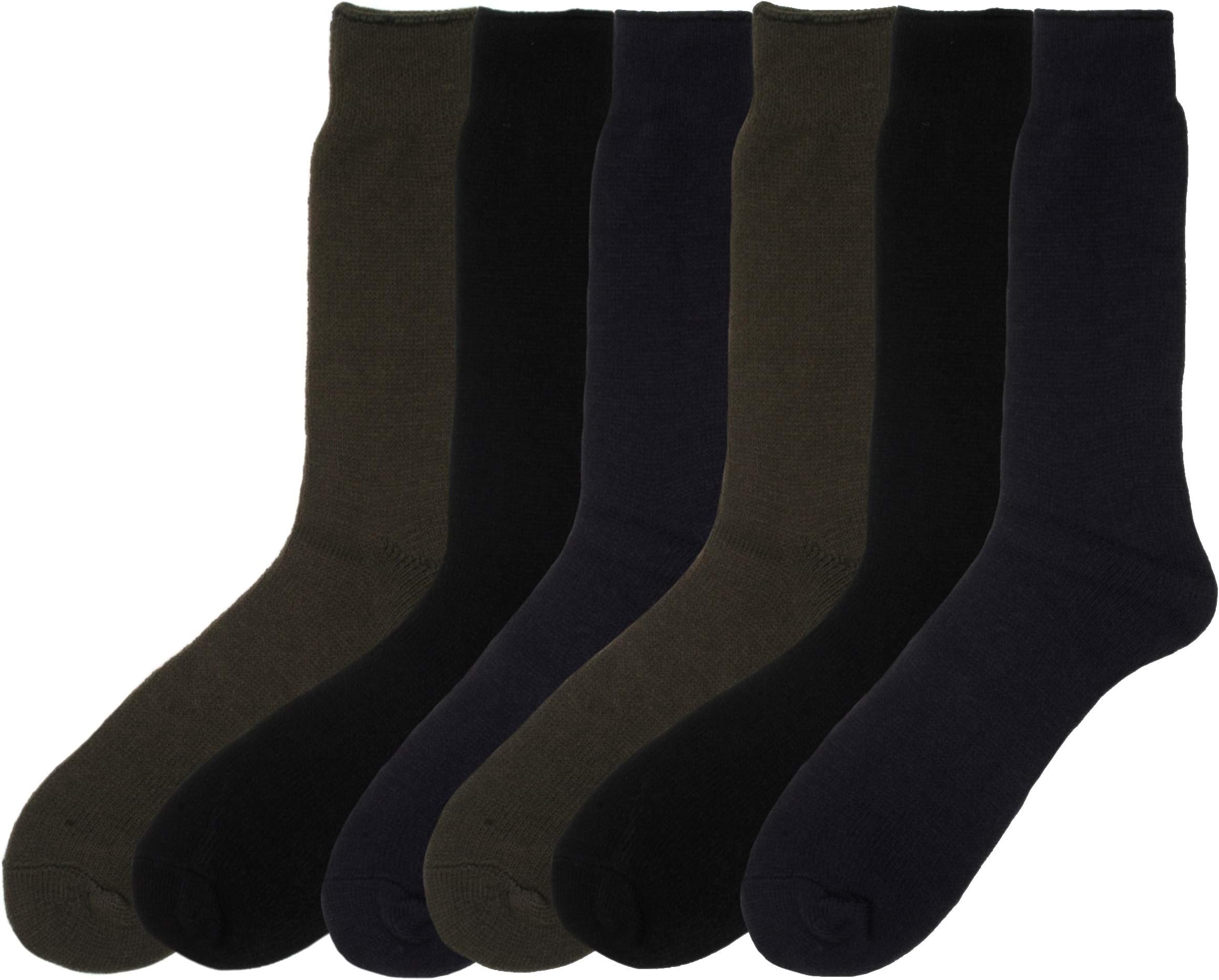 6 Pairs Mens Short Thermal Socks 6-11