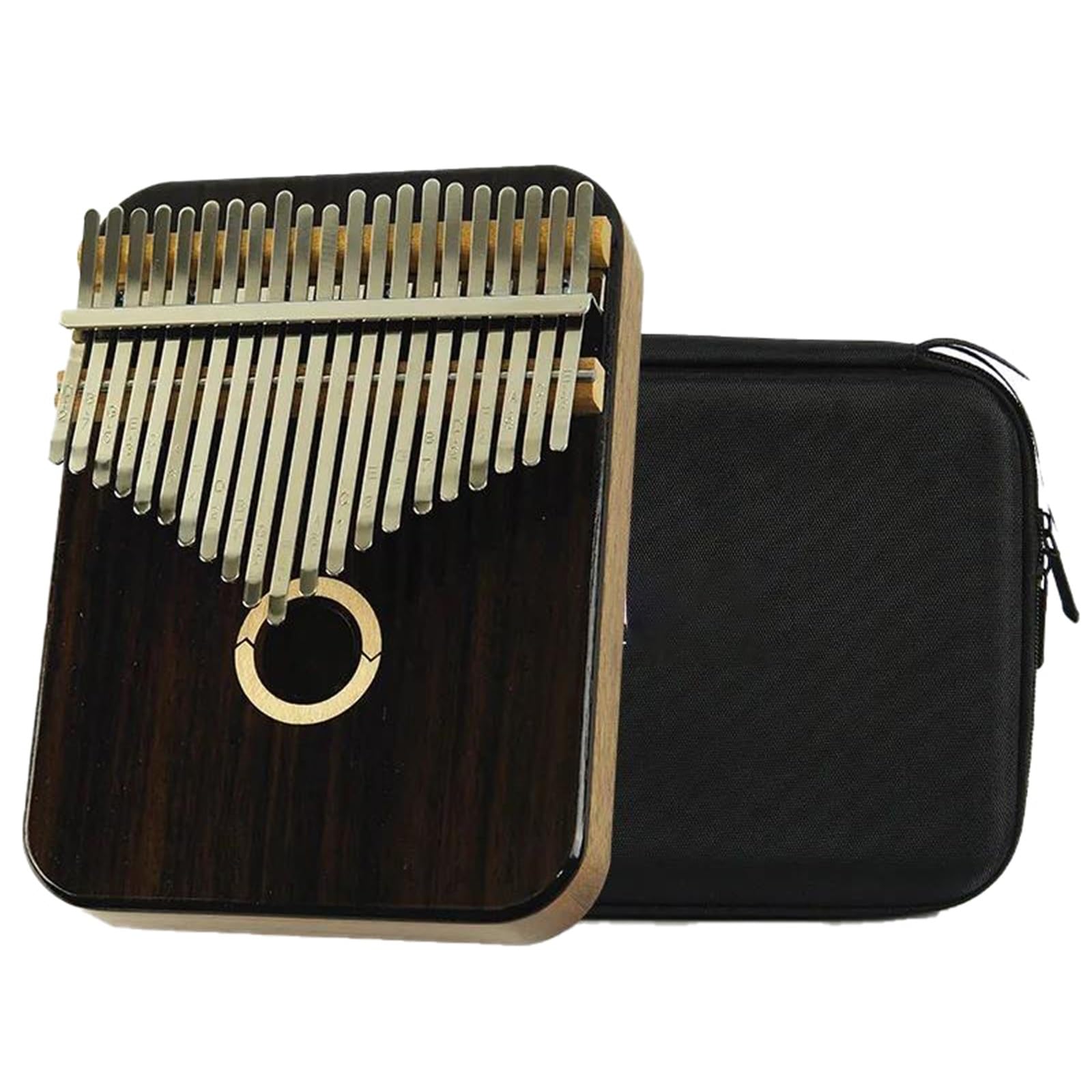 Fortepian Na Kciuk 21 Klawiszy Kalimba Klawiatura Muzyczna 17 Klawiszy Kalimbas Początkujący Profesjonalne Akcesoria Do Instrumentów Muzycznych Pianino Palcowe(21 keys3)
