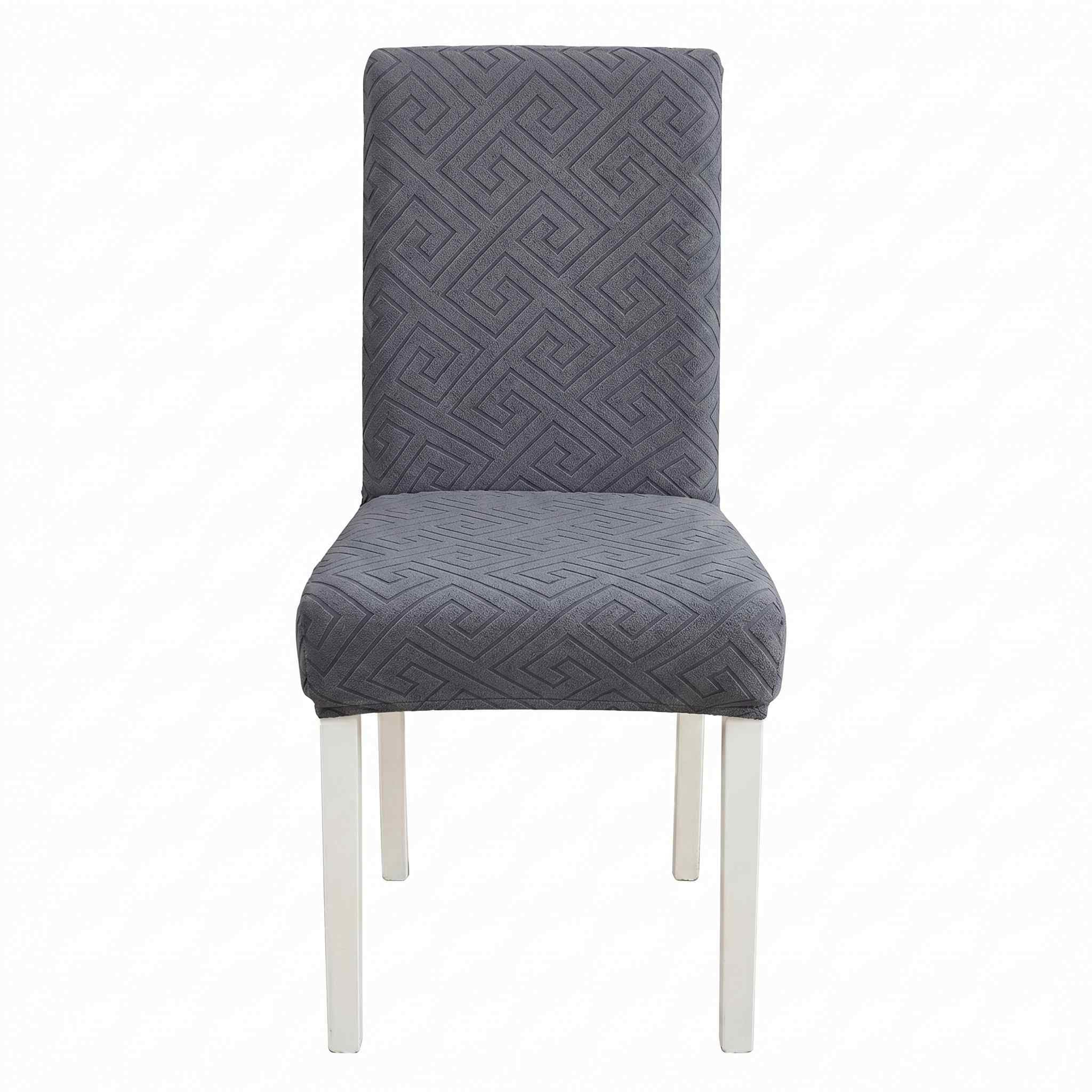 Styleys Elastic Chair Covers - 6 Pack Taupe -14