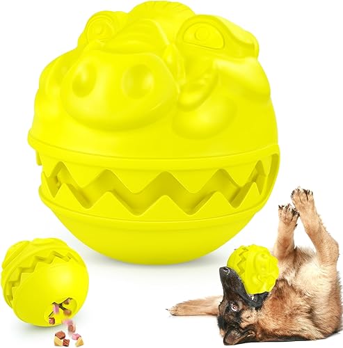 TROUSKAIG Pelotas indestructibles para perros, juguetes dispensadores de golosinas para perros masticadores agresivos de razas grandes y medianas,