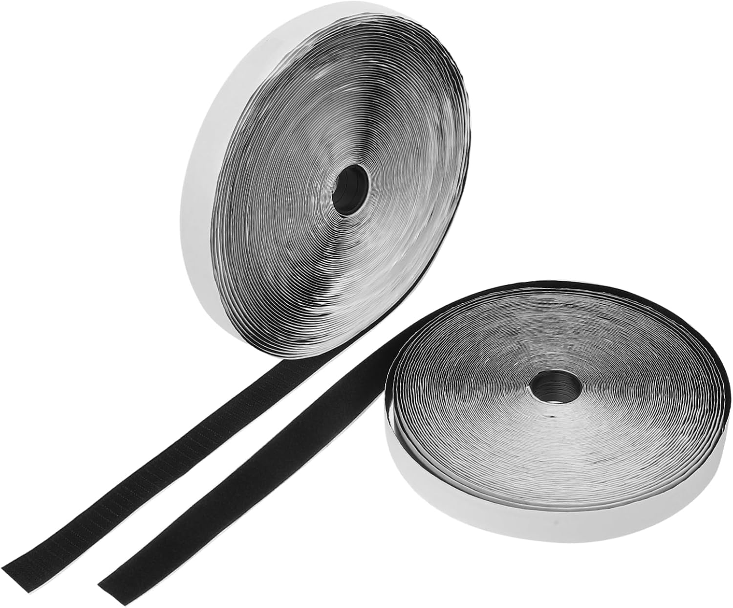 25m/roll Black Adhesive Straps Hook and Loop Tapes Double-Sided Tape for Furniture Sealing
