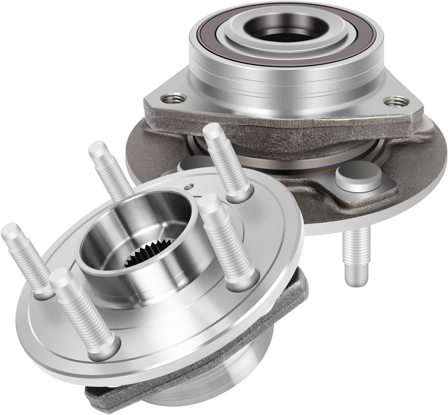 KUSATEC Wheel Hub & Bearing Assembly - Compatible With Chevy Traverse, GMC Acadia, Buick Enclave (Front/Rear, 6 Lug, Part #513277)