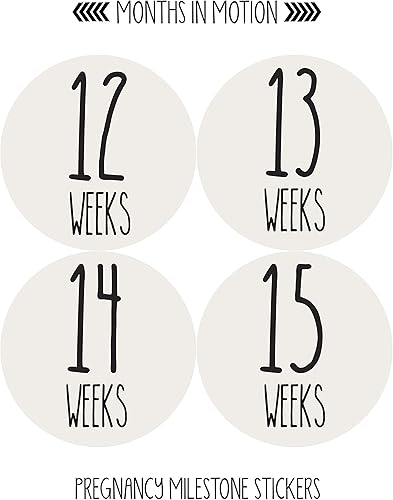 Miniatura 2 de Calcomanías de crecimiento del embarazo, de semana a semana, embarazada esperando fotos, recuerdo de maternidad, panza de bebé, calcomanías