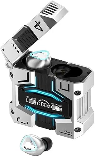 StitchGreen Auriculares inalámbricos M45 con ENC, Bluetooth 5.3, IPX7 impermeables, batería de 120 horas de duración con micrófono integrado, disponible en Yaxa Peru