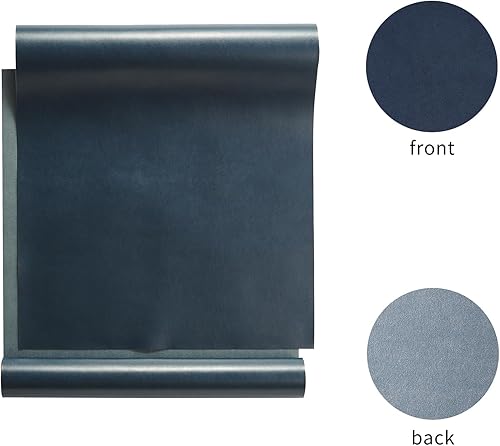 Miniatura 4 de Wooqu Paño de libro de piel sintética, base recubierta de poliuretano y no tejida, aspecto de cuero, suave, 17 x 29 pulgadas, para encuadernación de