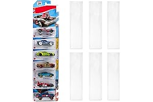 6 Pack Clear Model Car Display & Storage Case for Hot-Wheels Cars