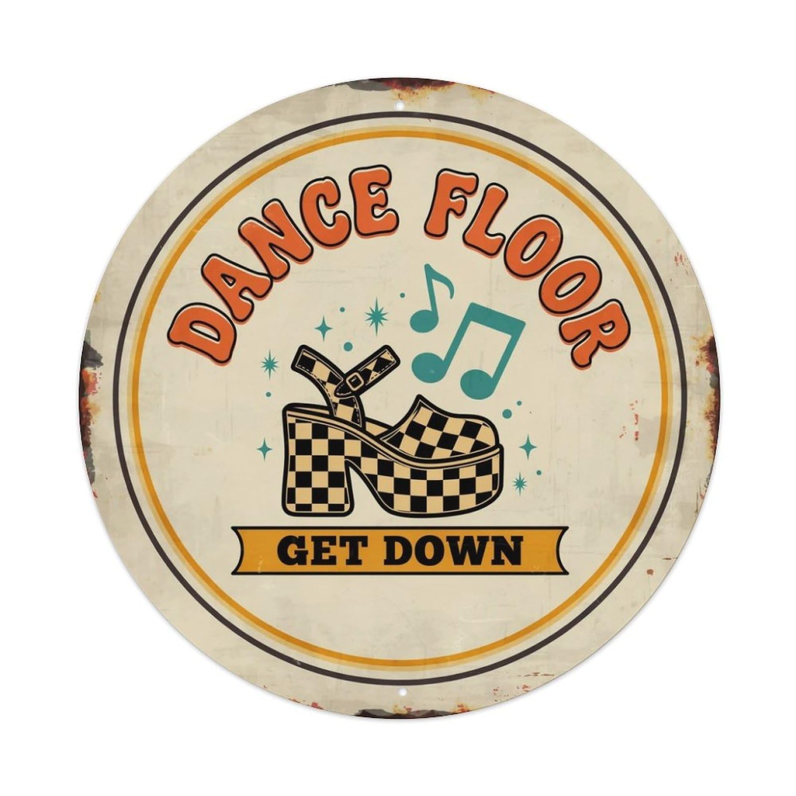 Disco Fever Retro 70s Metal Tin Sign Plaque