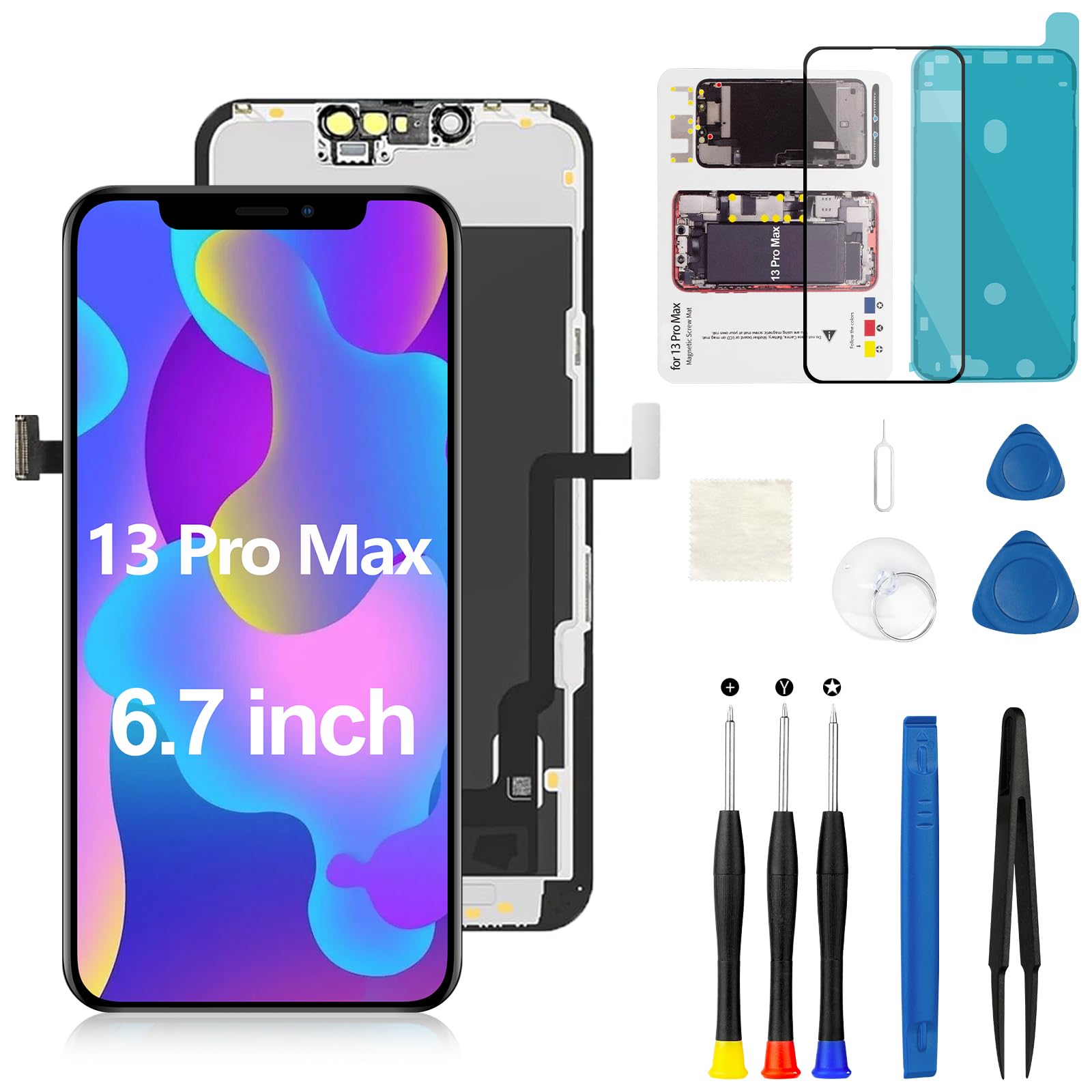 Amazon.com: for iPhone 13 Pro Max LCD Screen Replacement 6.7 Inch