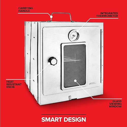 Miniatura 5 de Modern Innovations Horno de camping portátil, estufa plegable para hornear rollos de canela, panes y magdalenas, horno portátil al aire libre para
