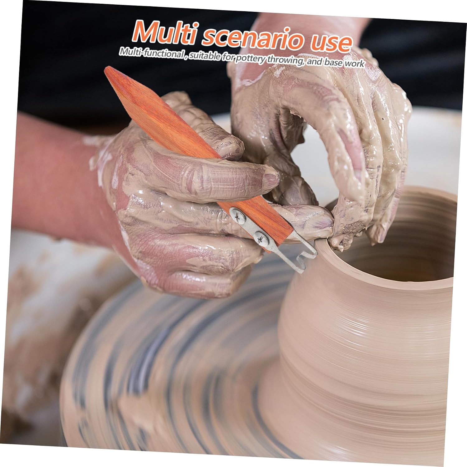 DOITOOL Professional Pottery Tool Kit Trimming Spinner for Ceramic Artists Clay Shaping Tools DIY Pottery Supplies