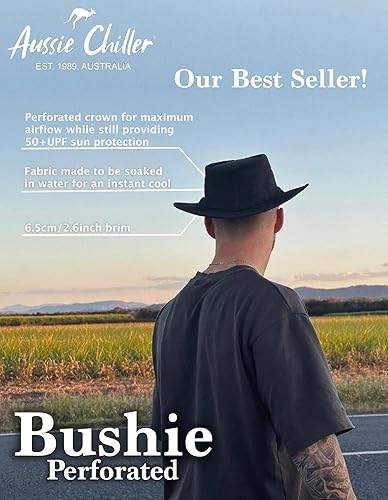 Miniatura 4 de Aussie Chiller Bushie Perforated SOAK ME! Sombreros de golf