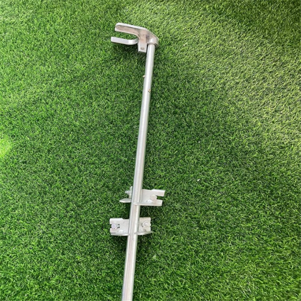 Gate Drop Rod 36 inch, Chain Link Gate Drop Rod, Heavy Duty Cane Bolt for Single or Double Gate, Chain Link Fence Parts, for 1-3/8" Gate Frame (2pcs)