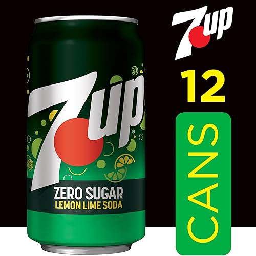 Vista 4 de 7UP Zero Sugar Lemon Lime Soda, latas de 12 onzas líquidas (paquete de 12)