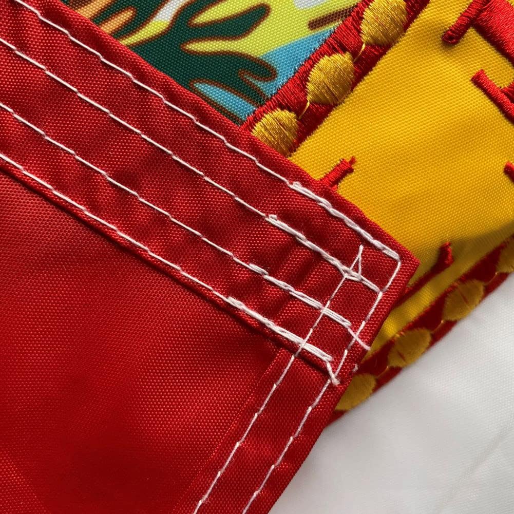 Embroidery Double Sided Florida Sates Flag 3x5 FT Outdoor- 340D Heavy Duty Florida FL Flags Canvas Header with 2 Brass Grommets Easy to Rising