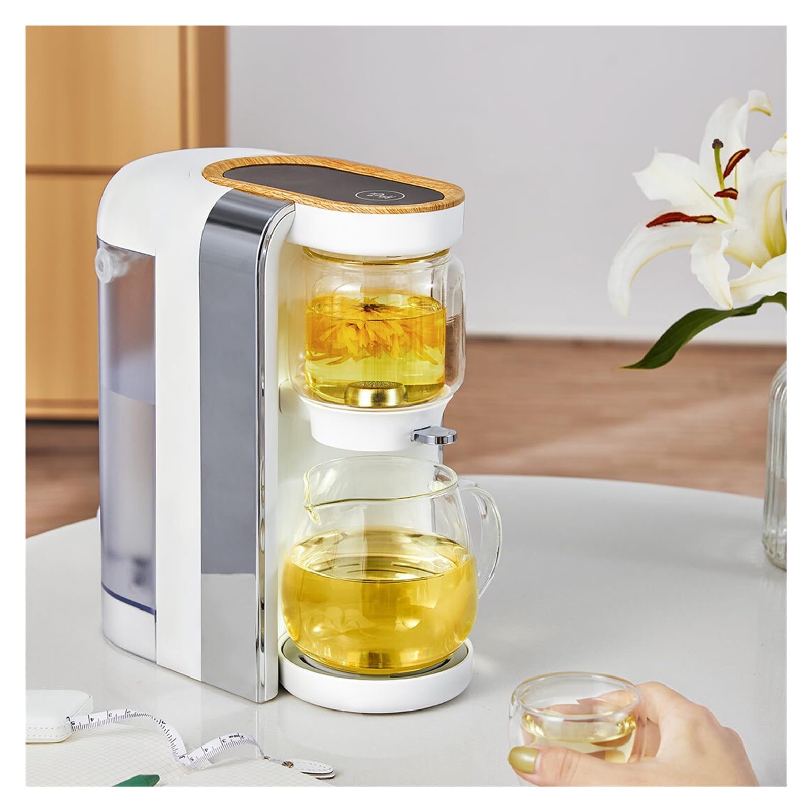 Macchina for bere a caldo istantaneo for il tè da tavolo Distributore d'acqua Home Office Bollitore for elettrico Pompa dell'acqua Riscaldamento rapido,Risparmio di Tempo