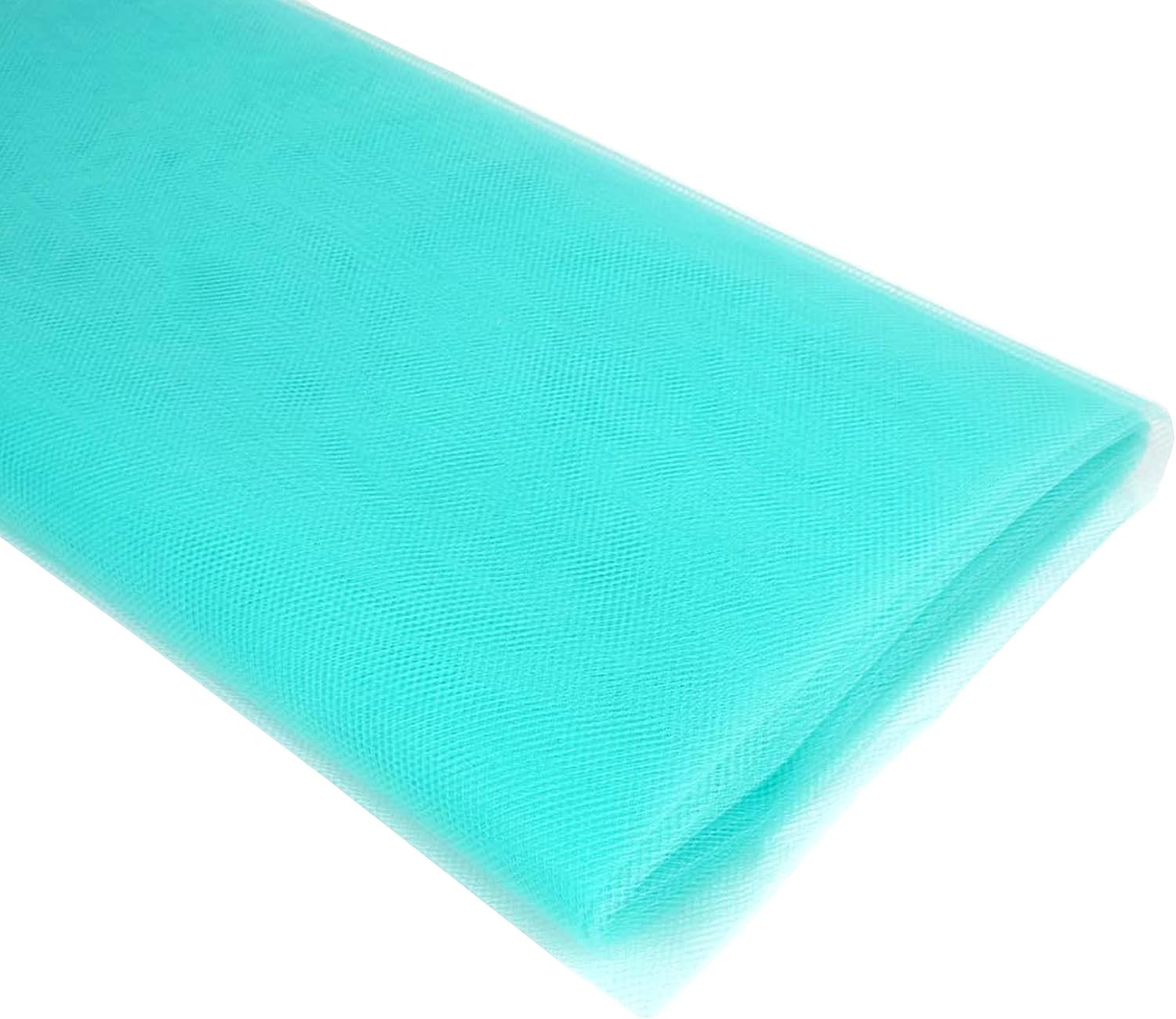 54" by 10 Yards (30 ft) Fabric Tulle Bolt for Wedding and Decoration (Aqua)
