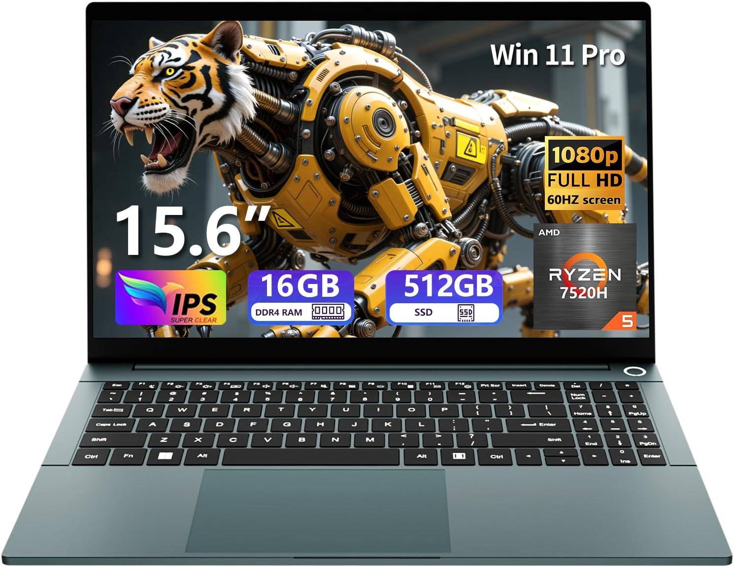 Amazon.com: Gaming Laptop, Laptop Computer with AMD R5 7520H Processor ...