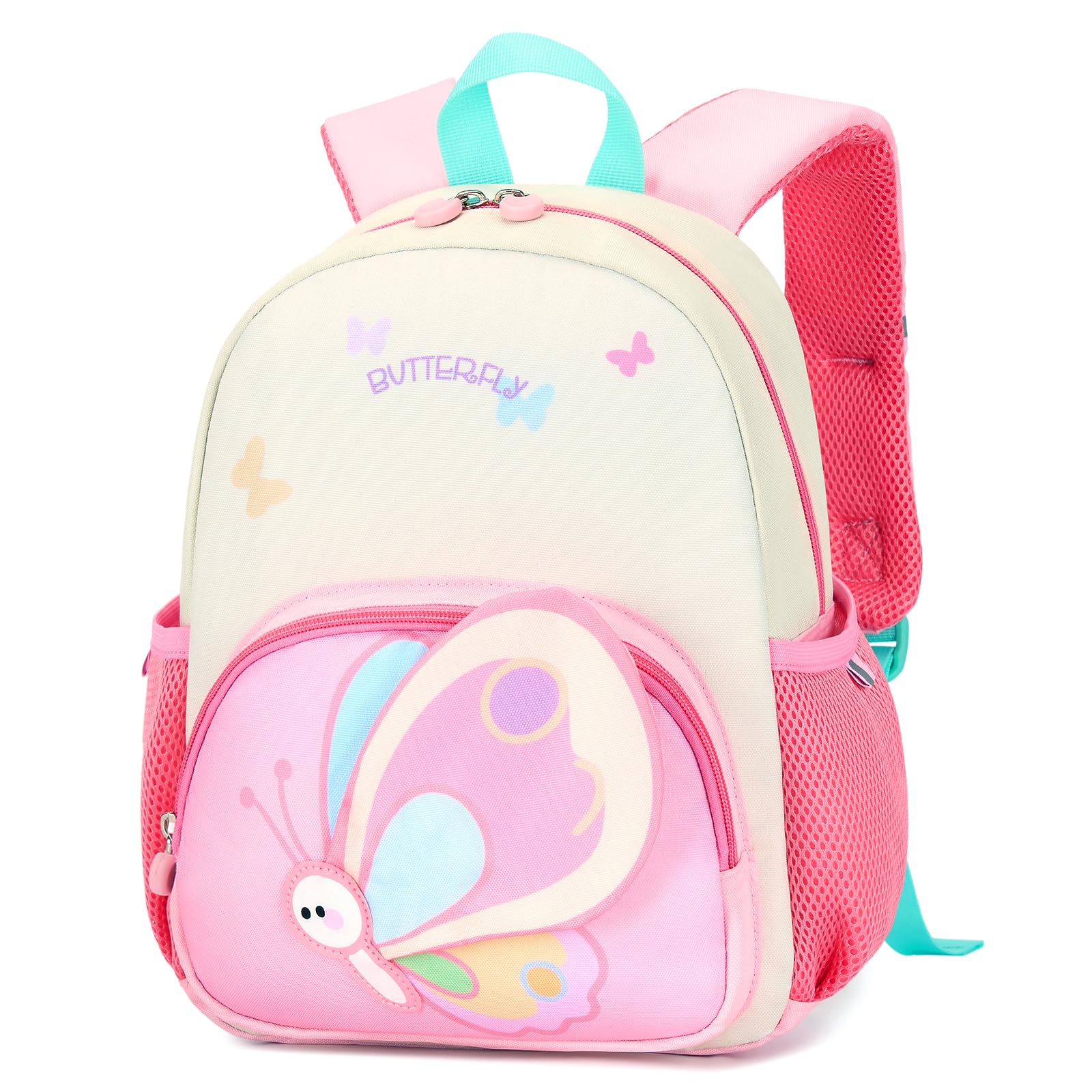 Toddler Backpack for Girl Boy, Kids School Bag with Chest Strap, Kindergarten Preschool Bookbag Water-Resistant with Reflective Strips, Age 2-6
