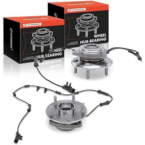 A-Premium 2 x Front Wheel Bearing and Hub Assembly with ABS & 5-Lug Compatible with Jeep JK Series - Wrangler 2011-2017, Wrangler JK 2018