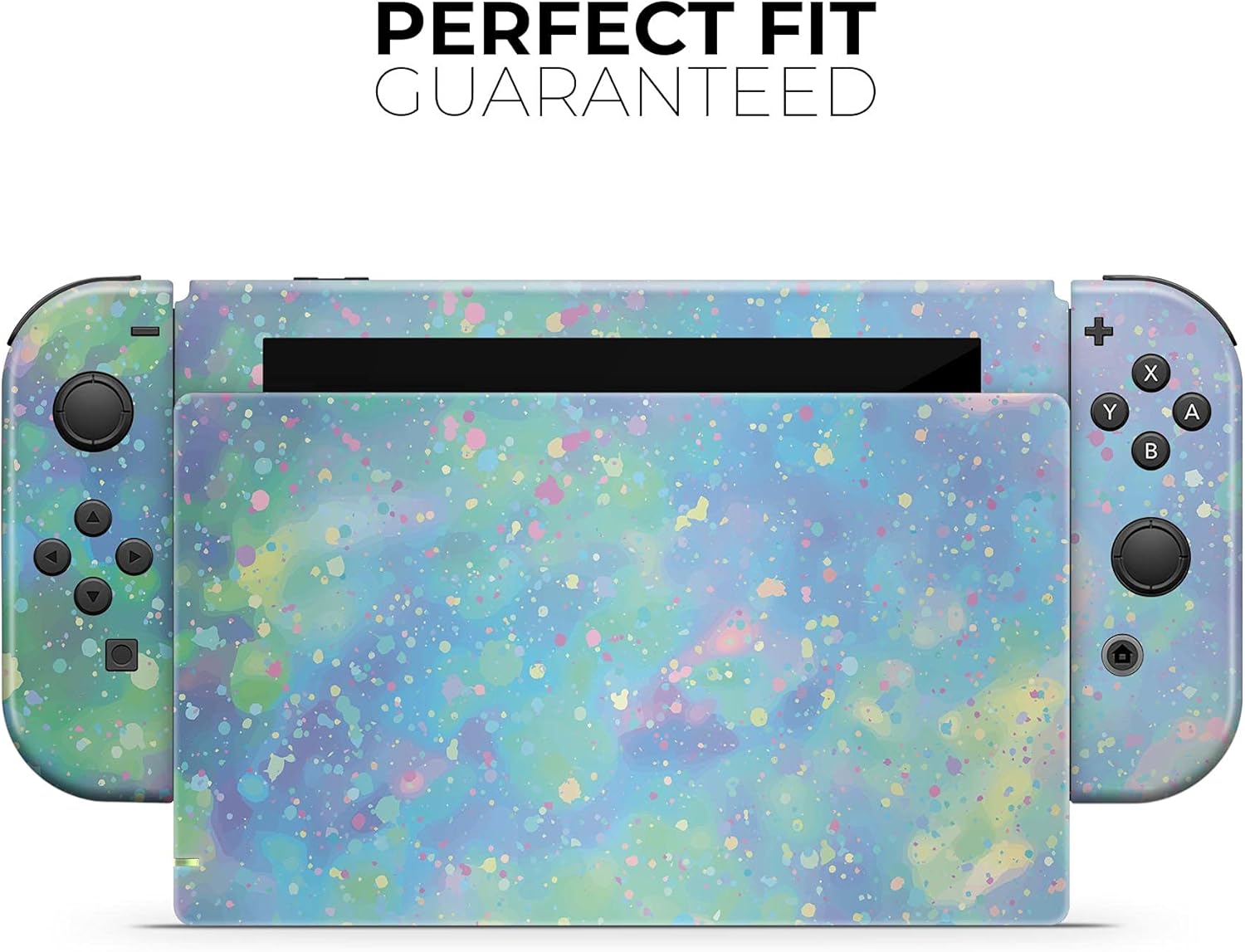 Design Skinz - Compatible with Nintendo Switch Lite - Skin Decal Protective Scratch-Resistant Removable Vinyl Wrap Cover - Splattered Opal Gemstone V1