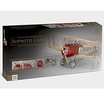 ソピースキャメル　木製ソリッドモデル 木製飛行機キット ソッピース キャメル F.1