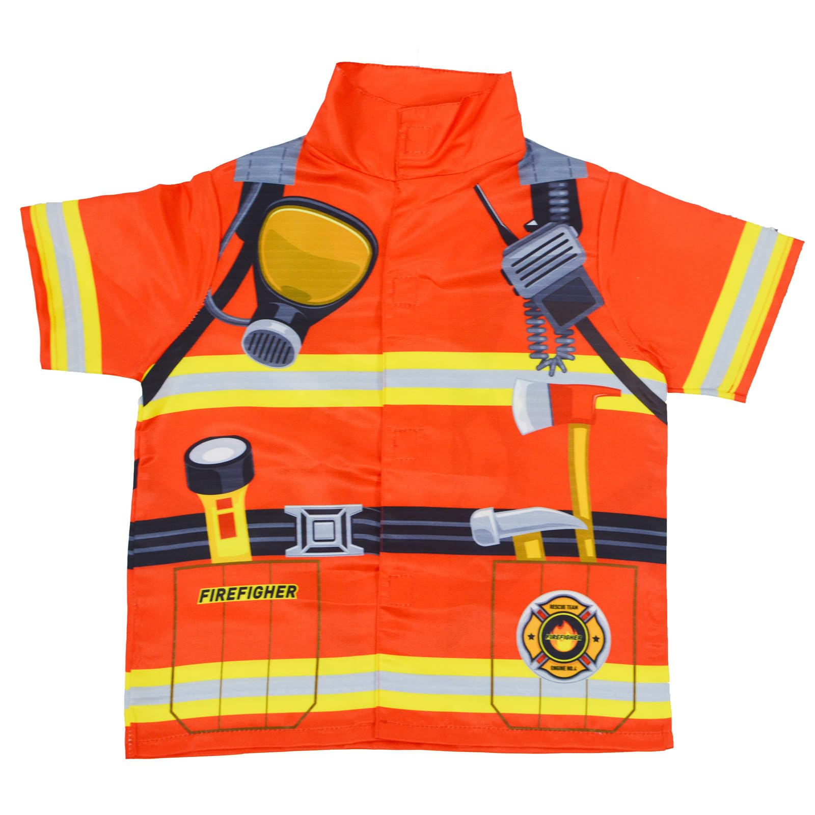 A Miaow Festival Celebration Costume Police Officer Doctor Firefighter Uniform Role Play Short Sleeve Shirt Party Dress Up