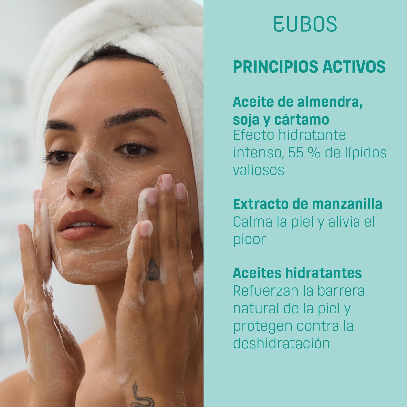 EUBOS Cura sensibile, sacchetto di ricarica per olio da doccia, olio doccia benefico per pelli sensibili e secche, per la pulizia quotidiana e nutriente, tollerabilità cutanea dermatologicamente