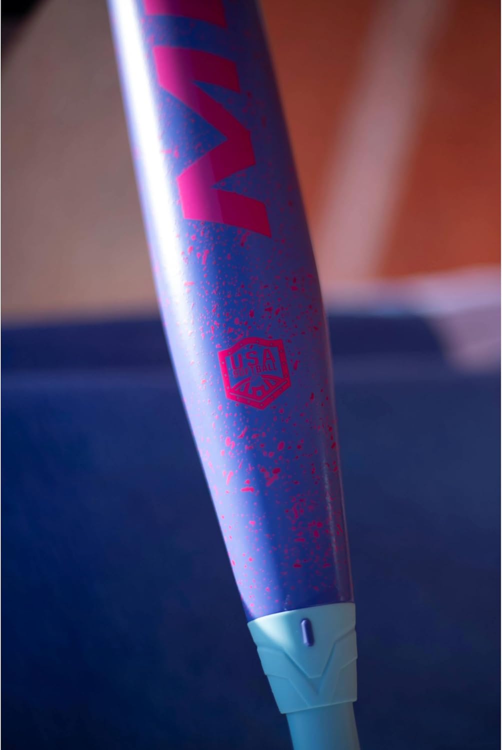 Miken Unisex-Adult Freak Splatter Slowpitch Softball Bat | USA | MSA6FRKB | Balanced | 2 Pc. Composite | 13.5" Barrel | Multiple Sizes