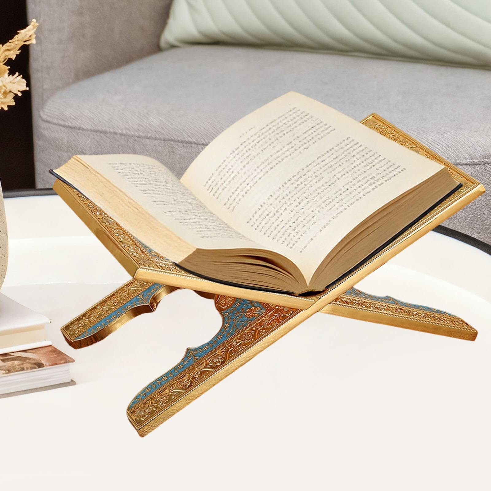 Qianly Stabile E Smontabile in Lega di Zinco con Motivi Decorativi, Adatto per Cucina, Lettura, Ufficio, Casa, Style C