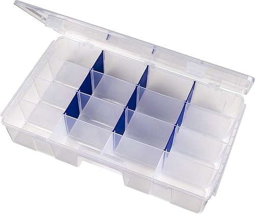 Miniatura 2 de Flambeau Outdoors 7004R Tuff Tainer, caja de bandeja para aparejos de pesca, incluye 9 separadores Zerust, 16 compartimentos