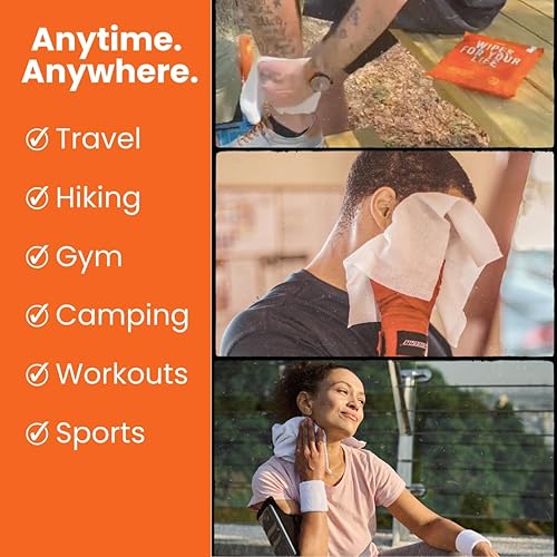 Vista 23 de HyperGo Toallitas corporales XL para mujeres y hombres, toallitas limpiadoras de cuerpo completo sin enjuague, de 12 x 12 pulgadas, paquete de 20