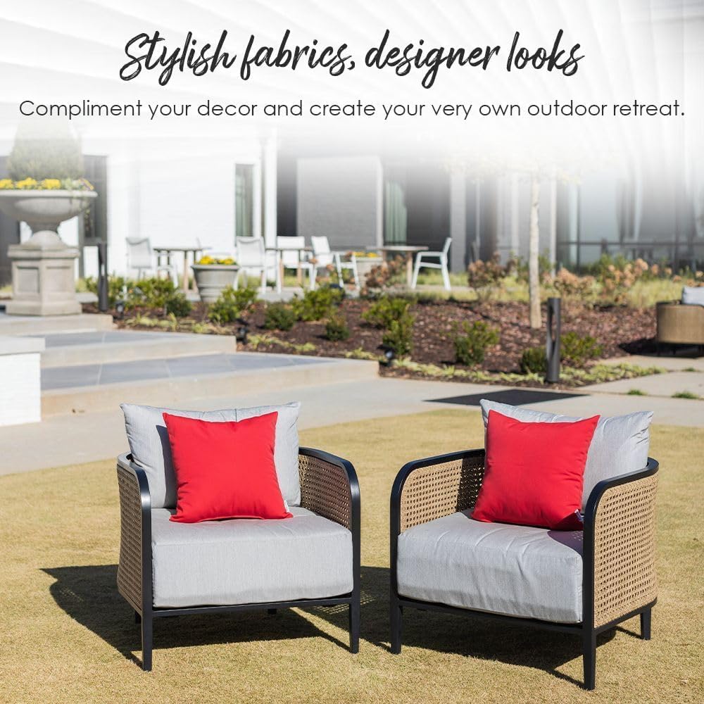 RSH DECOR Indoor Outdoor Set of 4 Decorative Rectangular Lumbar Throw Pillows ~ Black and White Aztec Geometric Fabric (20" W x 12" H) - Made in USA